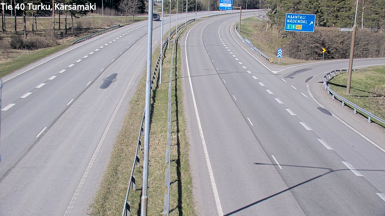 Weather Camera Image Väg 40 Åbo, Kärsämäki, Turku, Varsinais-Suomi