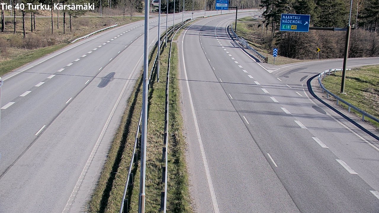 Weather Camera Image Väg 40 Åbo, Kärsämäki, Turku, Varsinais-Suomi