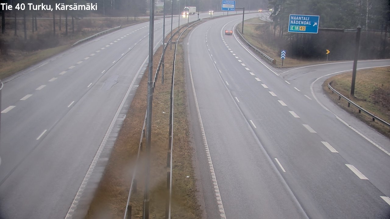 Weather Camera Image Väg 40 Åbo, Kärsämäki, Turku, Varsinais-Suomi