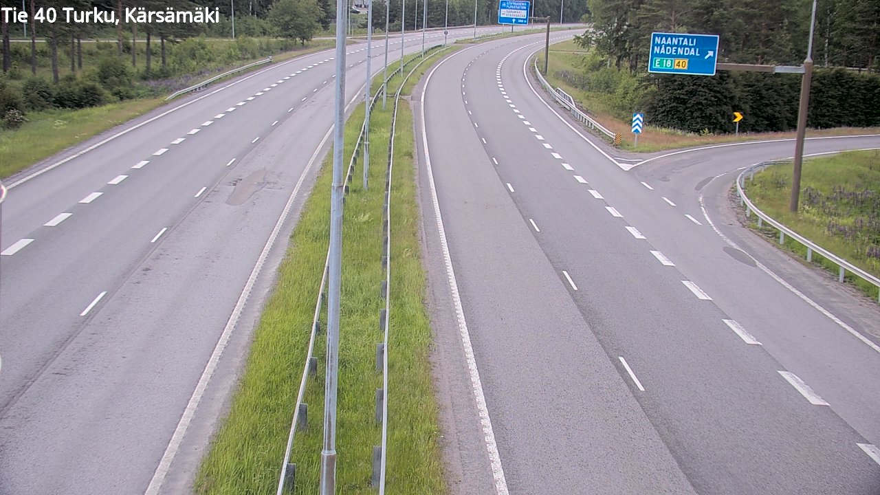 Weather Camera Image Road 40 Turku, Kärsämäki, Turku, Varsinais-Suomi