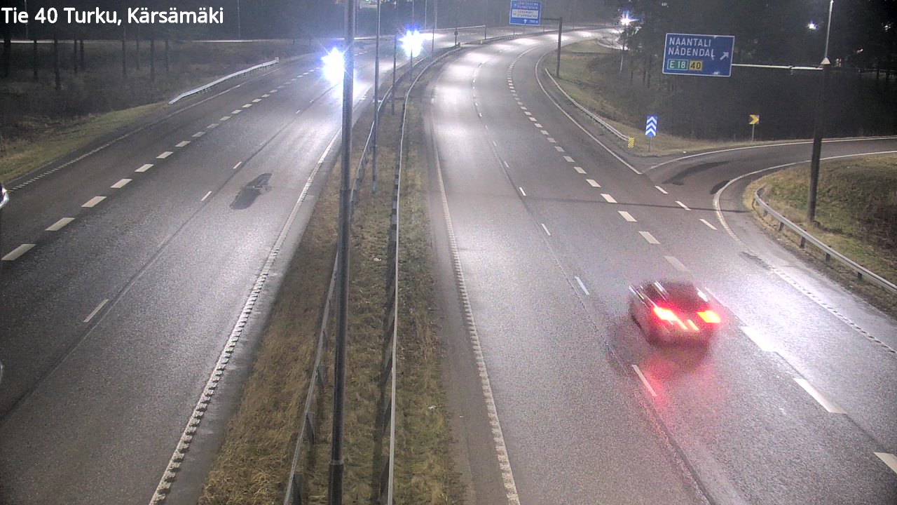 Weather Camera Image Väg 40 Åbo, Kärsämäki, Turku, Varsinais-Suomi