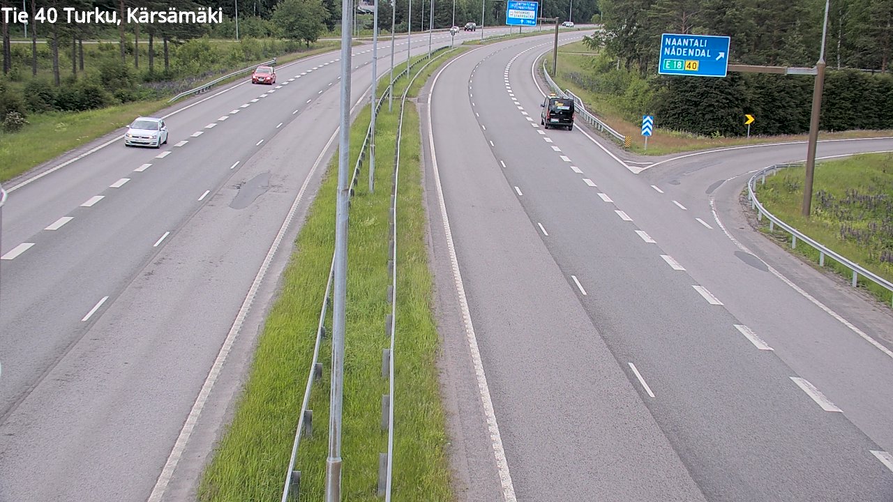 Weather Camera Image Road 40 Turku, Kärsämäki, Turku, Varsinais-Suomi