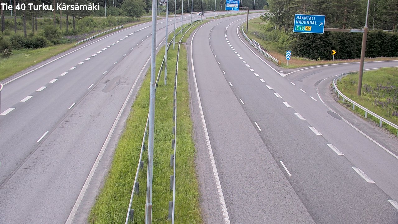 Weather Camera Image Road 40 Turku, Kärsämäki, Turku, Varsinais-Suomi