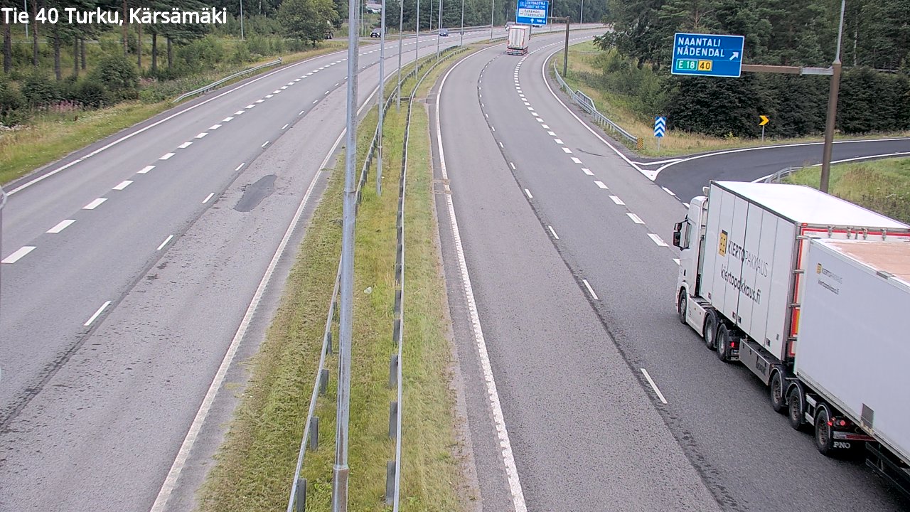 Weather Camera Image Road 40 Turku, Kärsämäki, Turku, Varsinais-Suomi