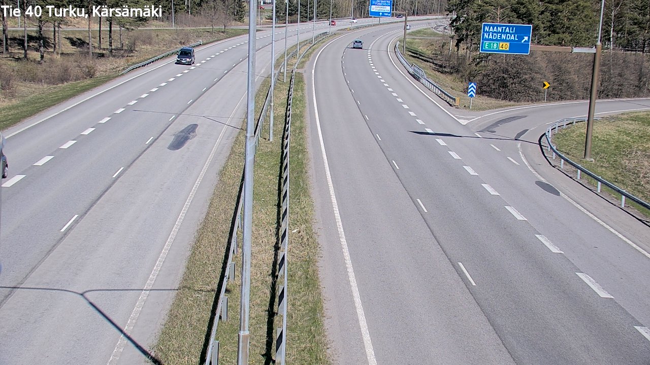 Weather Camera Image Väg 40 Åbo, Kärsämäki, Turku, Varsinais-Suomi