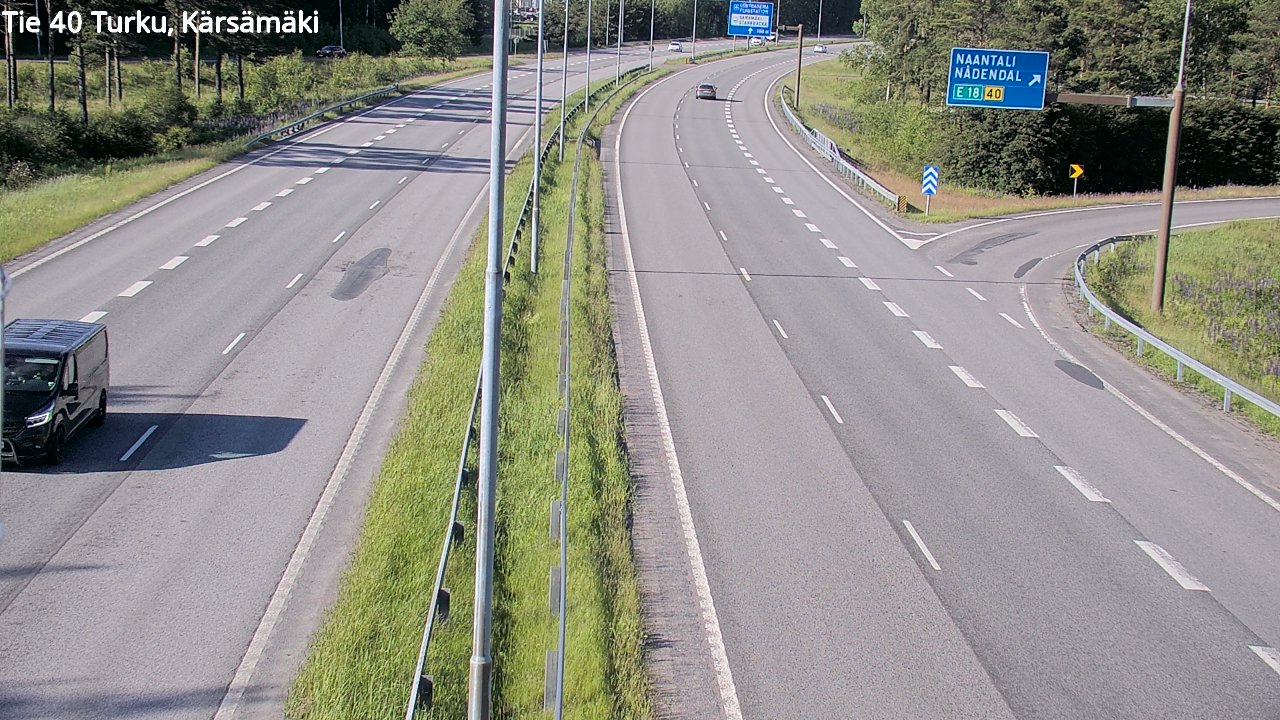 Weather Camera Image Road 40 Turku, Kärsämäki, Turku, Varsinais-Suomi
