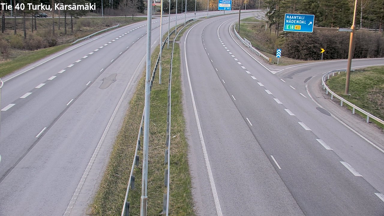 Weather Camera Image Väg 40 Åbo, Kärsämäki, Turku, Varsinais-Suomi