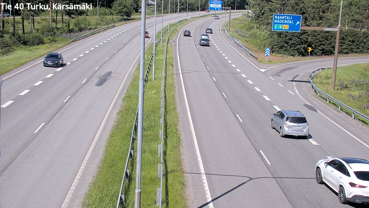 Weather Camera Image Väg 40 Åbo, Kärsämäki, Turku, Varsinais-Suomi