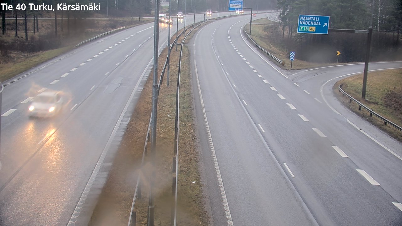 Weather Camera Image Väg 40 Åbo, Kärsämäki, Turku, Varsinais-Suomi