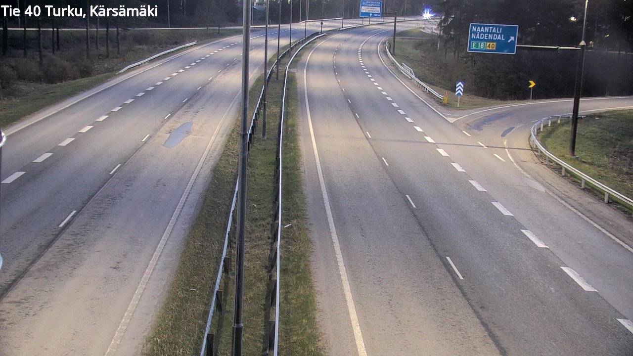 Weather Camera Image Väg 40 Åbo, Kärsämäki, Turku, Varsinais-Suomi
