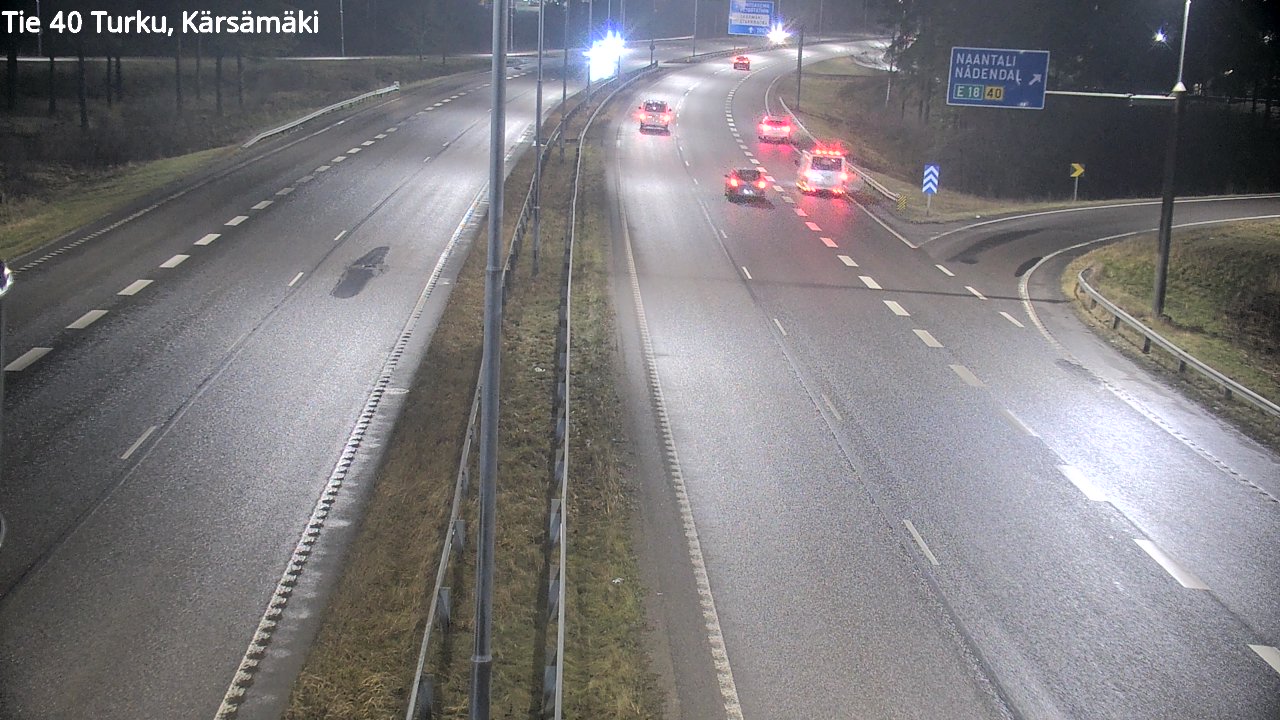 Weather Camera Image Väg 40 Åbo, Kärsämäki, Turku, Varsinais-Suomi