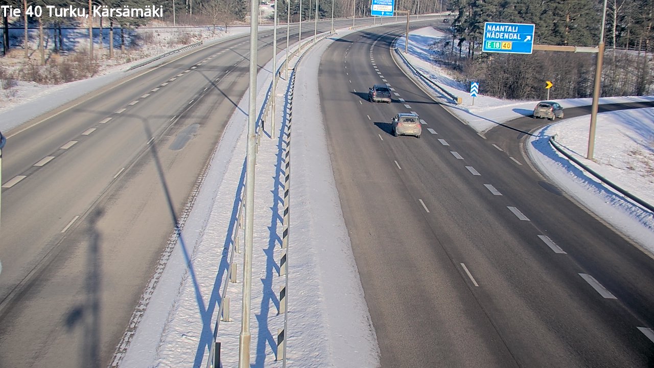 Weather Camera Image Väg 40 Åbo, Kärsämäki, Turku, Varsinais-Suomi