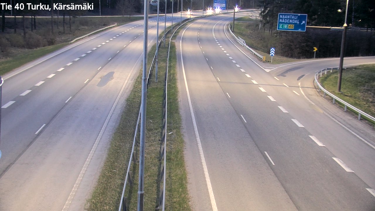 Weather Camera Image Väg 40 Åbo, Kärsämäki, Turku, Varsinais-Suomi