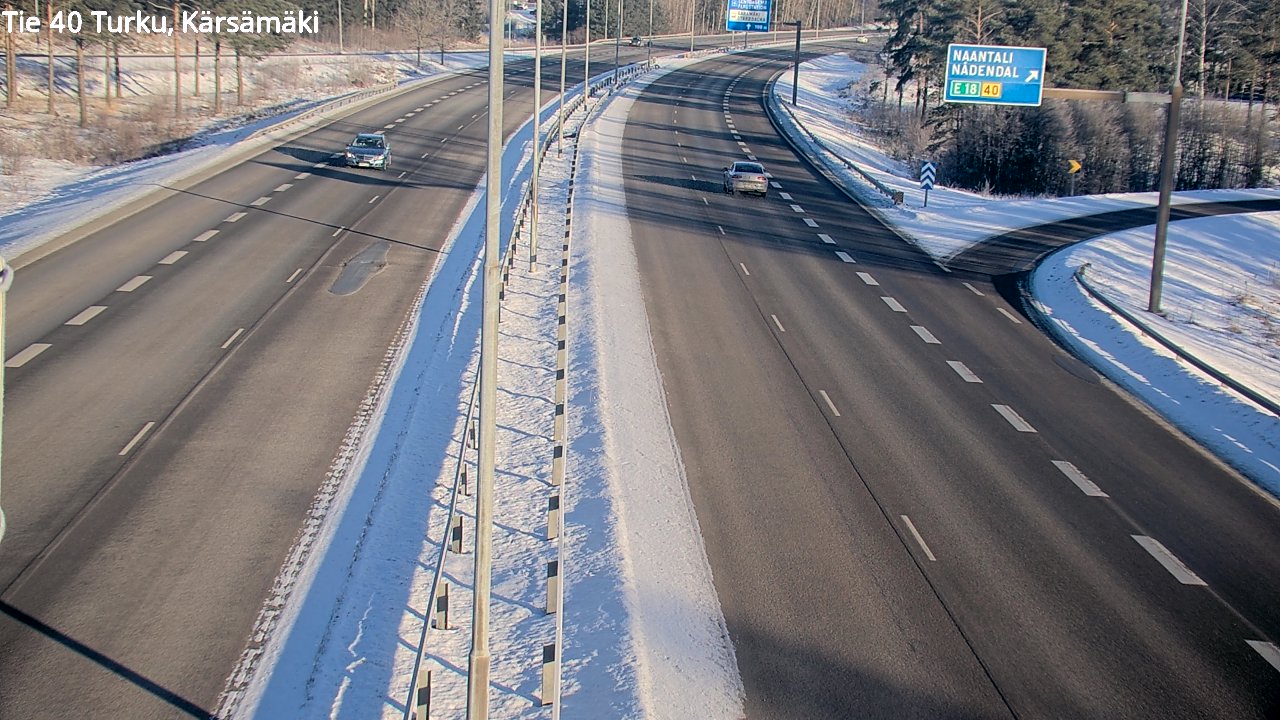 Weather Camera Image Väg 40 Åbo, Kärsämäki, Turku, Varsinais-Suomi