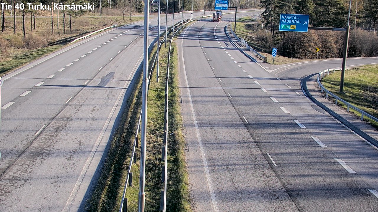 Weather Camera Image Väg 40 Åbo, Kärsämäki, Turku, Varsinais-Suomi