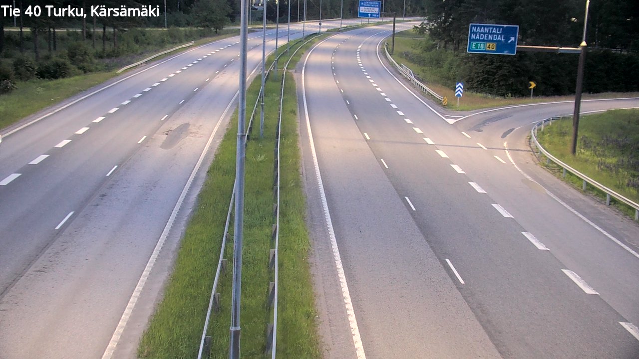 Weather Camera Image Road 40 Turku, Kärsämäki, Turku, Varsinais-Suomi