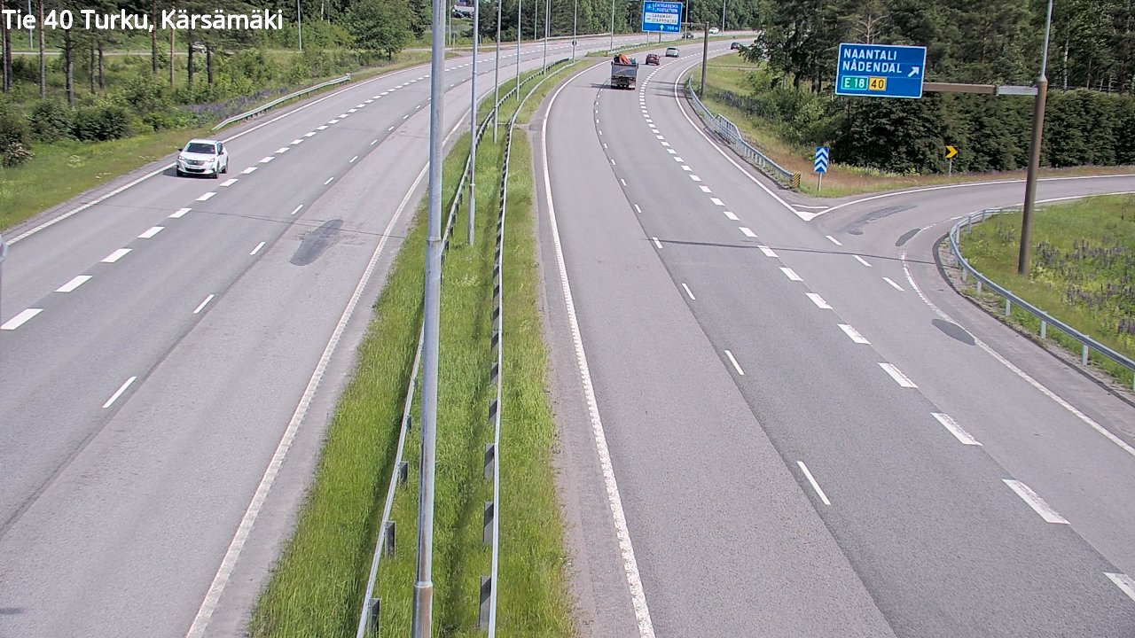 Weather Camera Image Väg 40 Åbo, Kärsämäki, Turku, Varsinais-Suomi