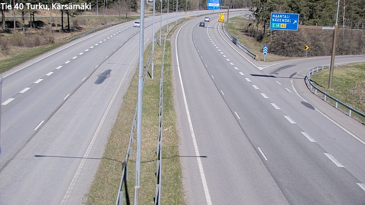 Weather Camera Image Väg 40 Åbo, Kärsämäki, Turku, Varsinais-Suomi