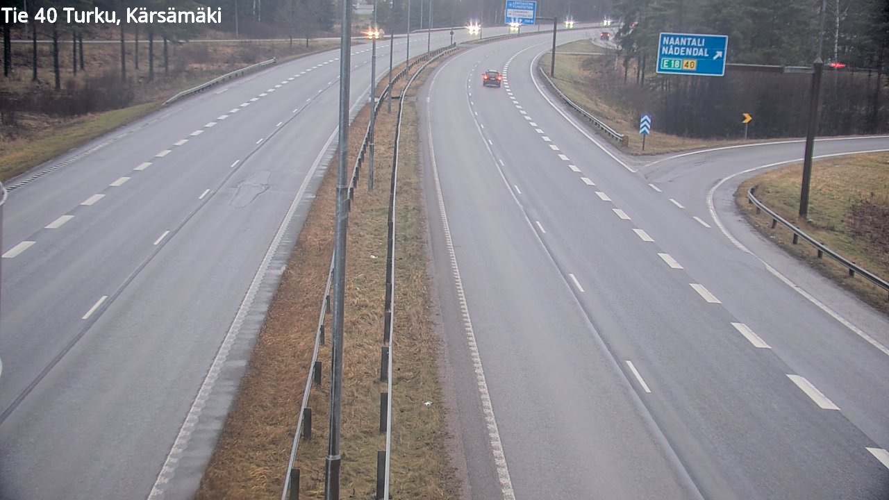 Weather Camera Image Väg 40 Åbo, Kärsämäki, Turku, Varsinais-Suomi