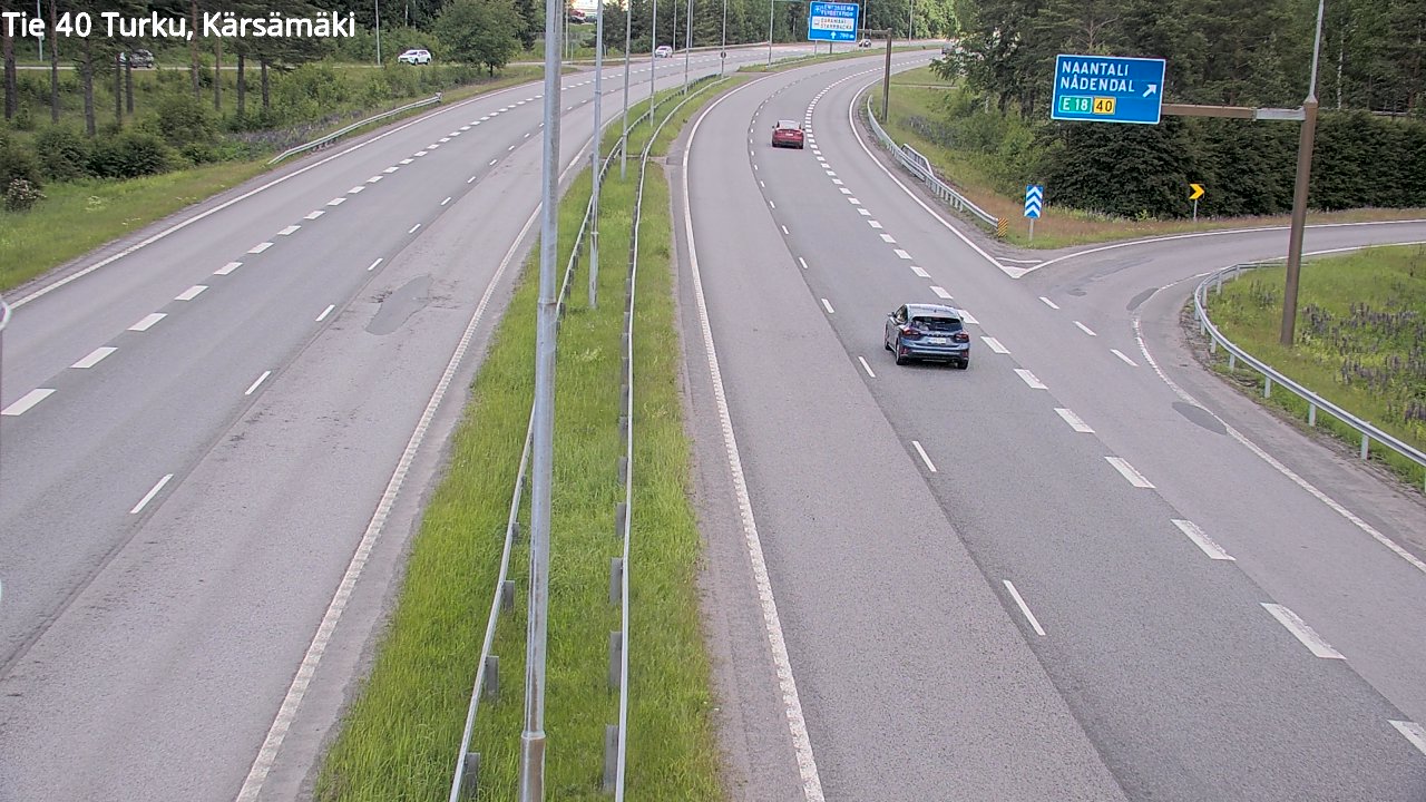 Weather Camera Image Road 40 Turku, Kärsämäki, Turku, Varsinais-Suomi