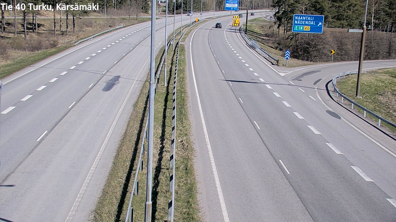 Weather Camera Image Väg 40 Åbo, Kärsämäki, Turku, Varsinais-Suomi
