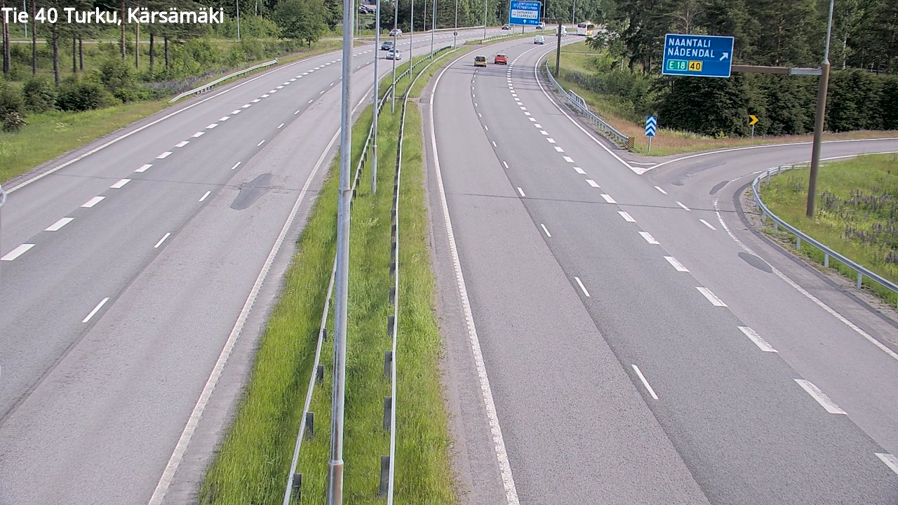Weather Camera Image Väg 40 Åbo, Kärsämäki, Turku, Varsinais-Suomi