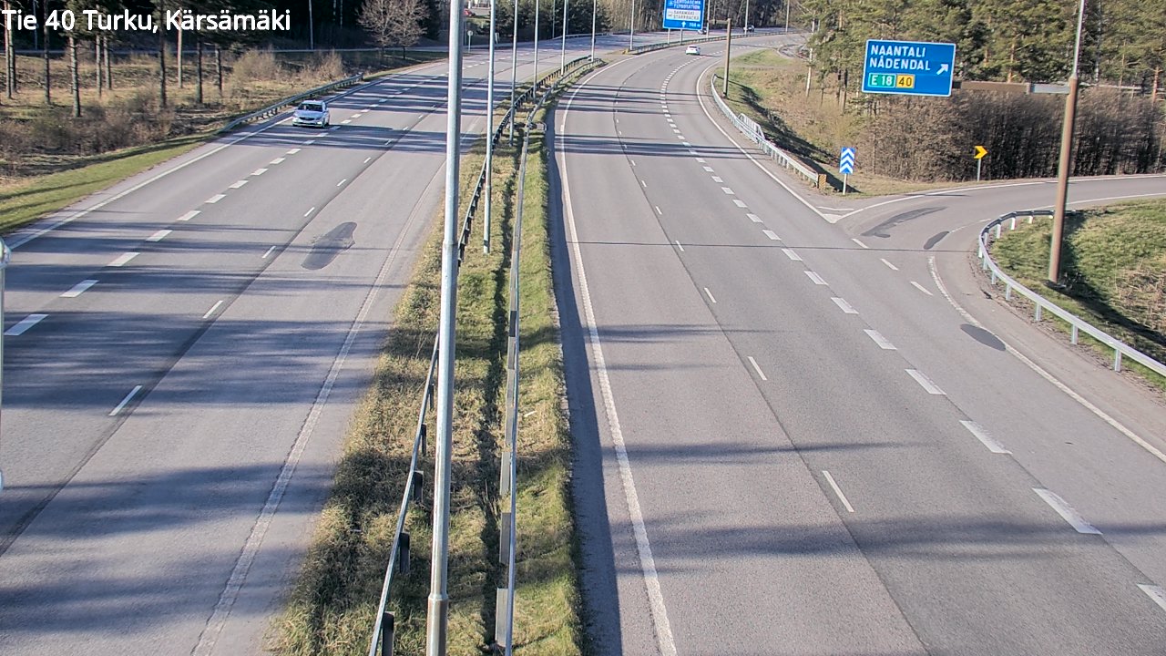 Weather Camera Image Väg 40 Åbo, Kärsämäki, Turku, Varsinais-Suomi