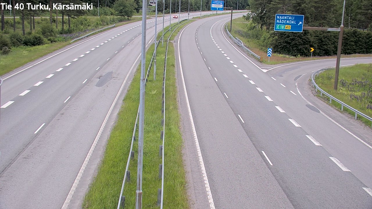 Weather Camera Image Road 40 Turku, Kärsämäki, Turku, Varsinais-Suomi