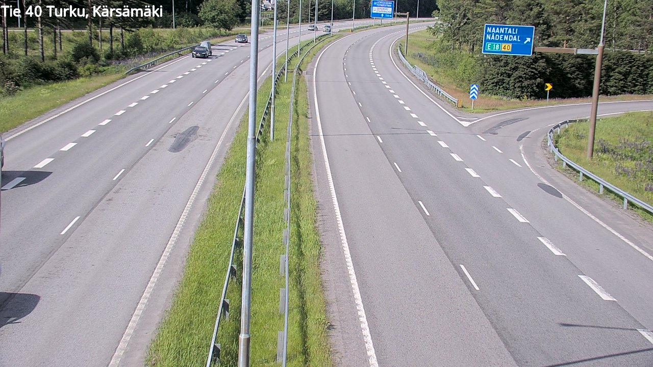 Weather Camera Image Road 40 Turku, Kärsämäki, Turku, Varsinais-Suomi