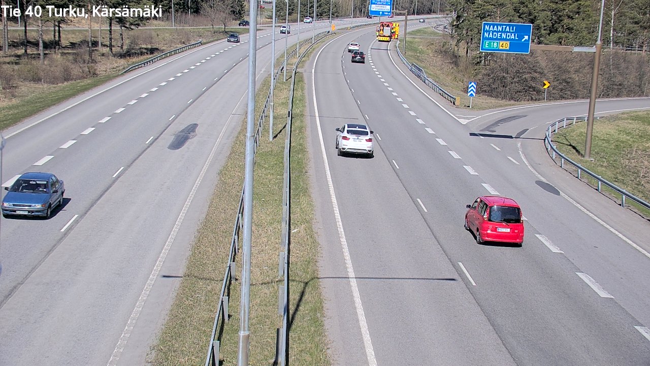 Weather Camera Image Väg 40 Åbo, Kärsämäki, Turku, Varsinais-Suomi
