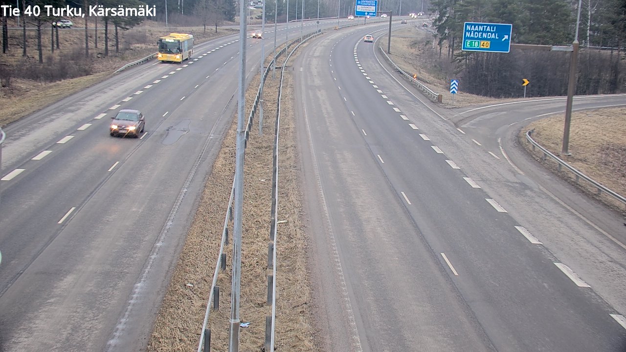 Weather Camera Image Road 40 Turku, Kärsämäki, Turku, Varsinais-Suomi