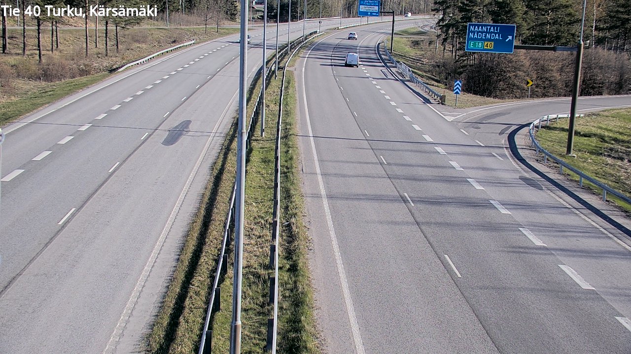 Weather Camera Image Väg 40 Åbo, Kärsämäki, Turku, Varsinais-Suomi