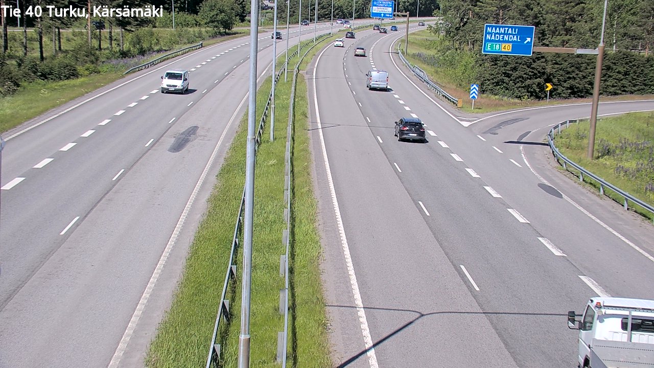 Weather Camera Image Väg 40 Åbo, Kärsämäki, Turku, Varsinais-Suomi