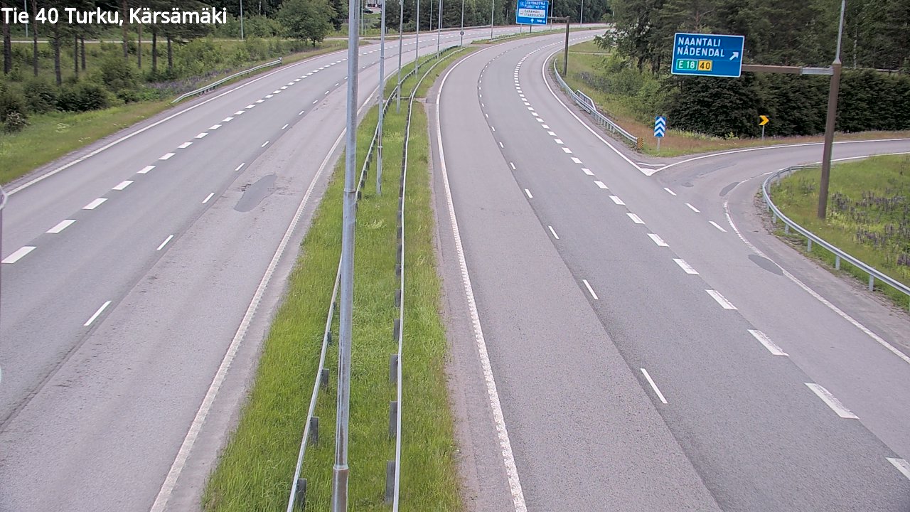 Weather Camera Image Road 40 Turku, Kärsämäki, Turku, Varsinais-Suomi