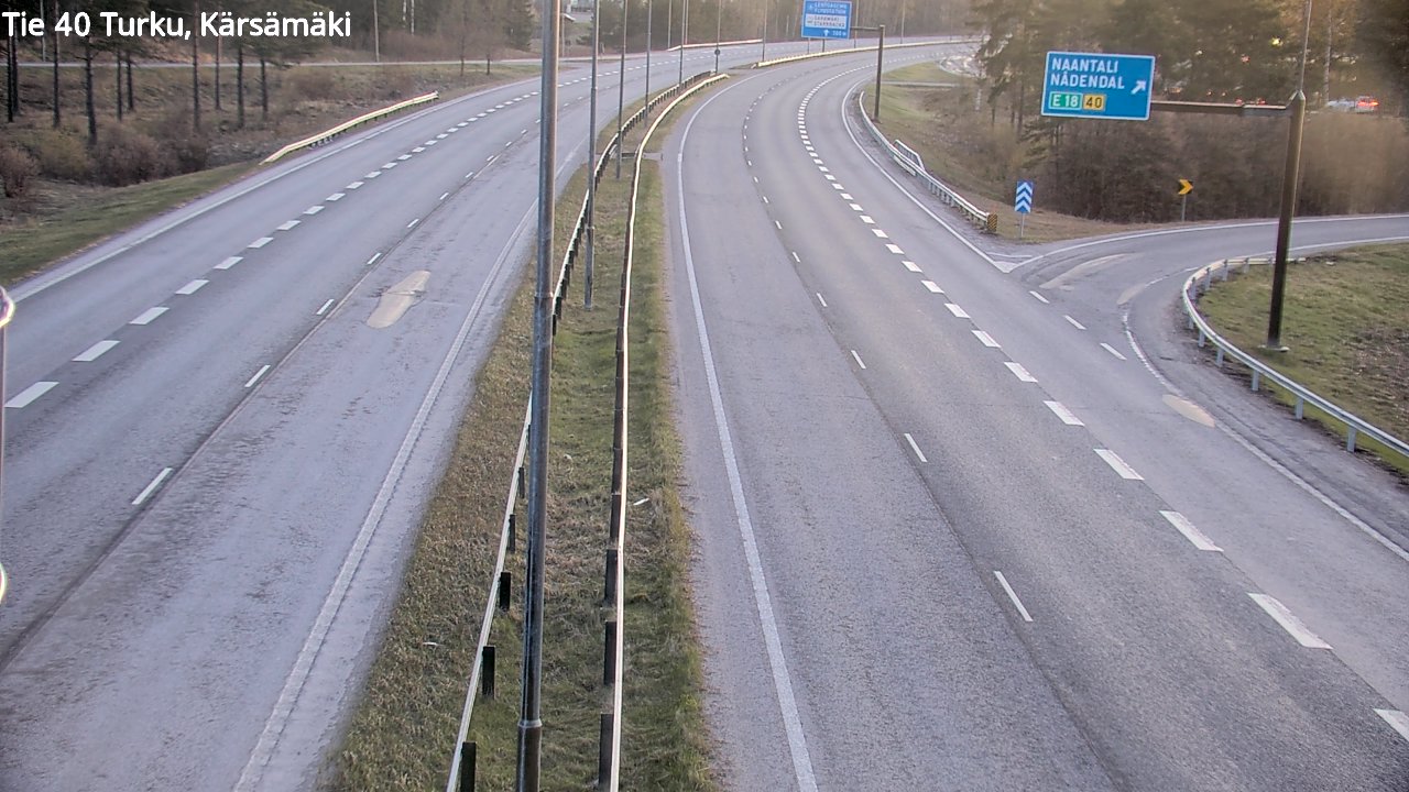 Weather Camera Image Väg 40 Åbo, Kärsämäki, Turku, Varsinais-Suomi