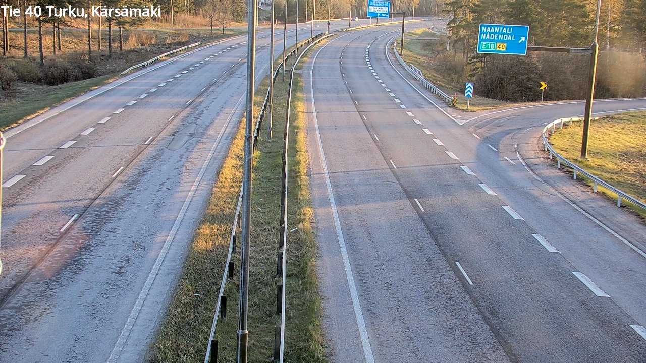 Weather Camera Image Väg 40 Åbo, Kärsämäki, Turku, Varsinais-Suomi