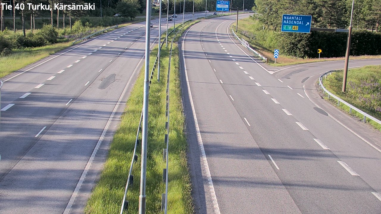 Weather Camera Image Road 40 Turku, Kärsämäki, Turku, Varsinais-Suomi