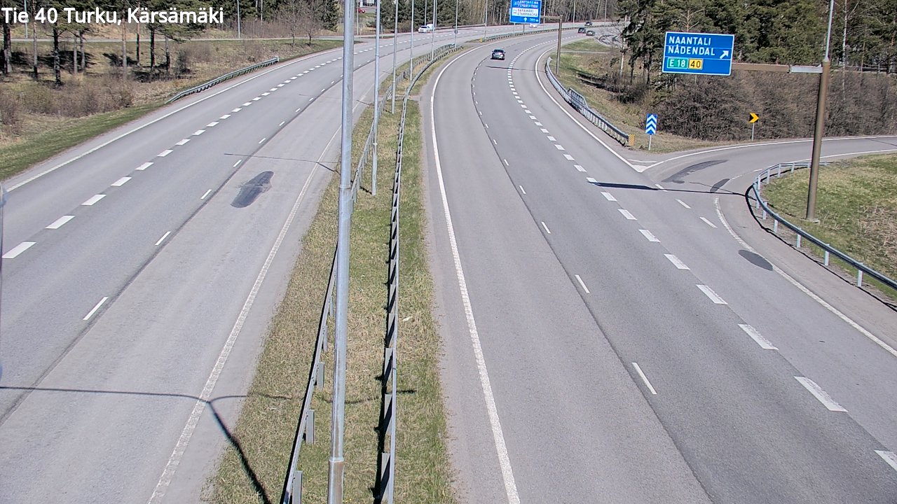 Weather Camera Image Väg 40 Åbo, Kärsämäki, Turku, Varsinais-Suomi