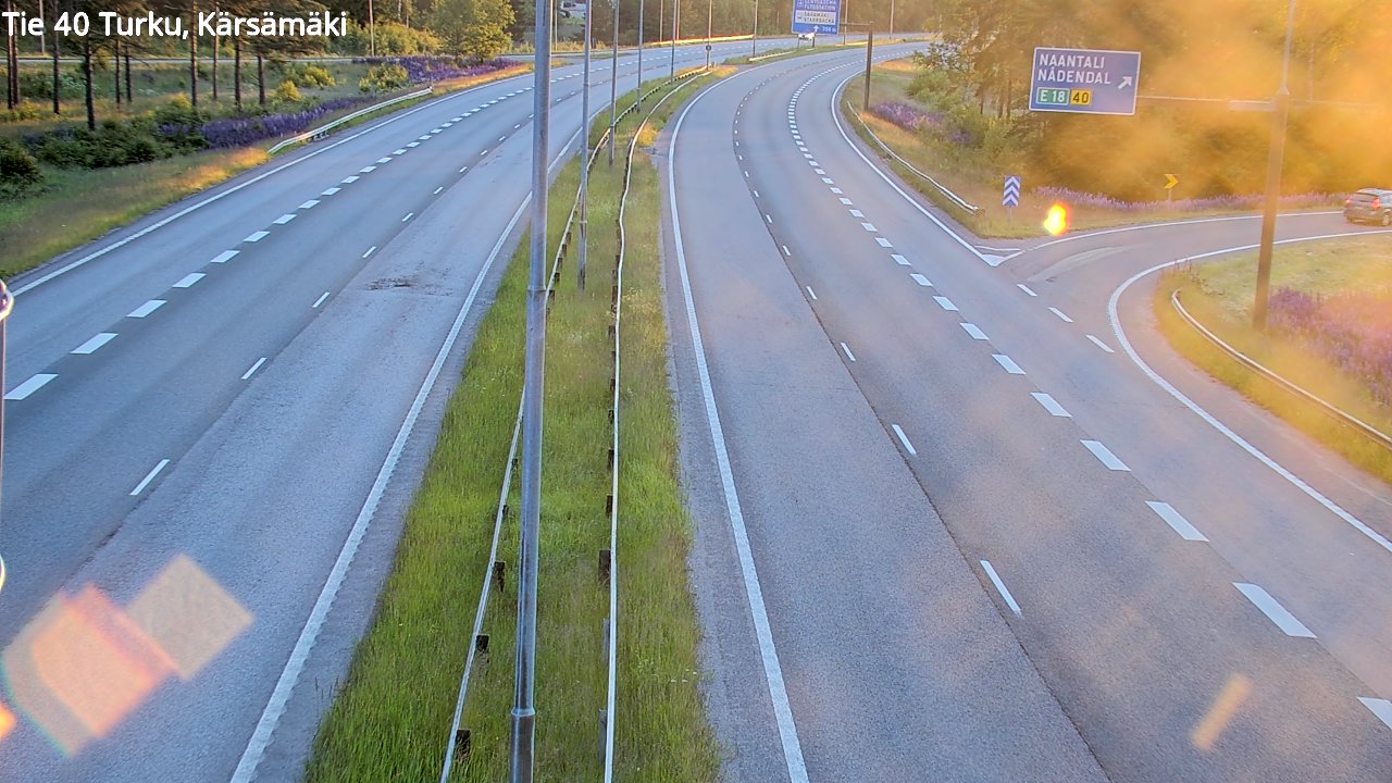 Weather Camera Image Road 40 Turku, Kärsämäki, Turku, Varsinais-Suomi