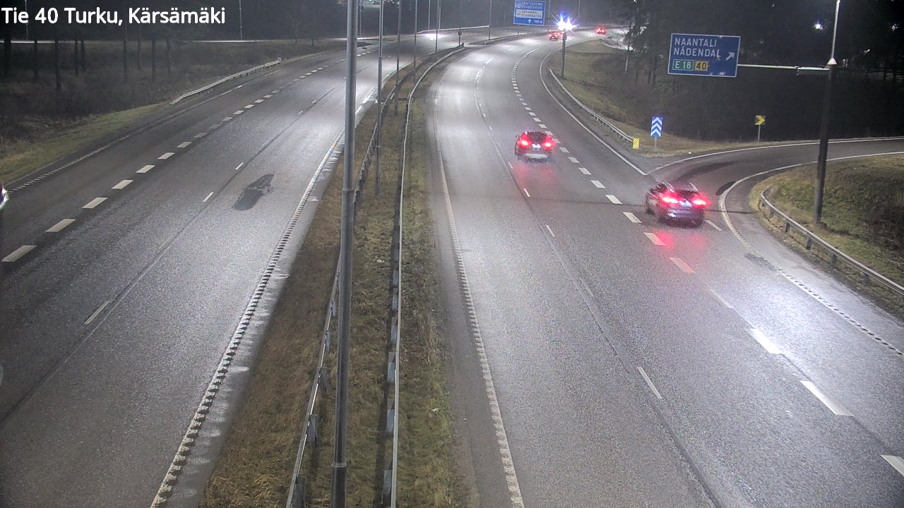 Weather Camera Image Väg 40 Åbo, Kärsämäki, Turku, Varsinais-Suomi