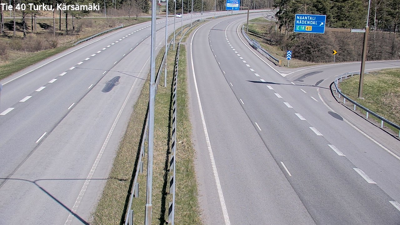 Weather Camera Image Väg 40 Åbo, Kärsämäki, Turku, Varsinais-Suomi