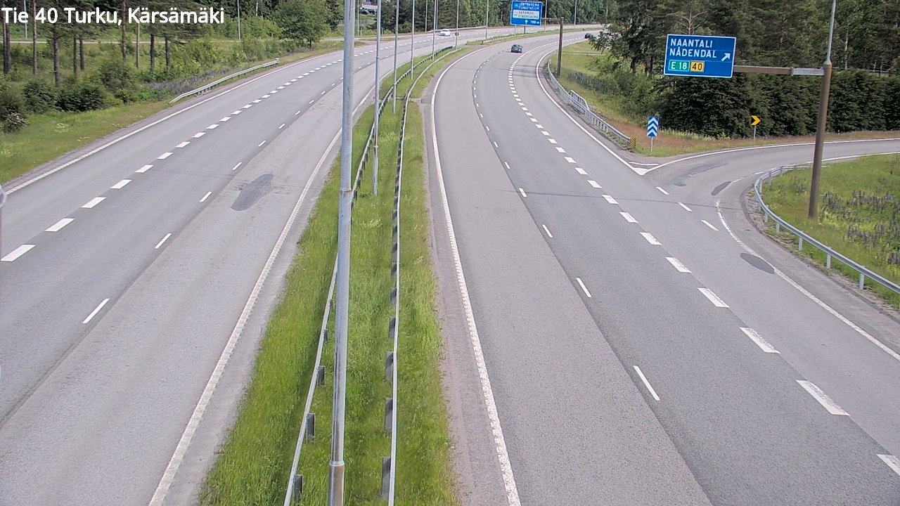 Weather Camera Image Väg 40 Åbo, Kärsämäki, Turku, Varsinais-Suomi