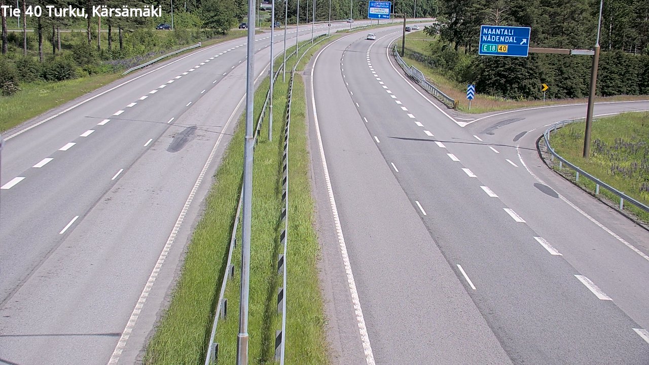Weather Camera Image Road 40 Turku, Kärsämäki, Turku, Varsinais-Suomi