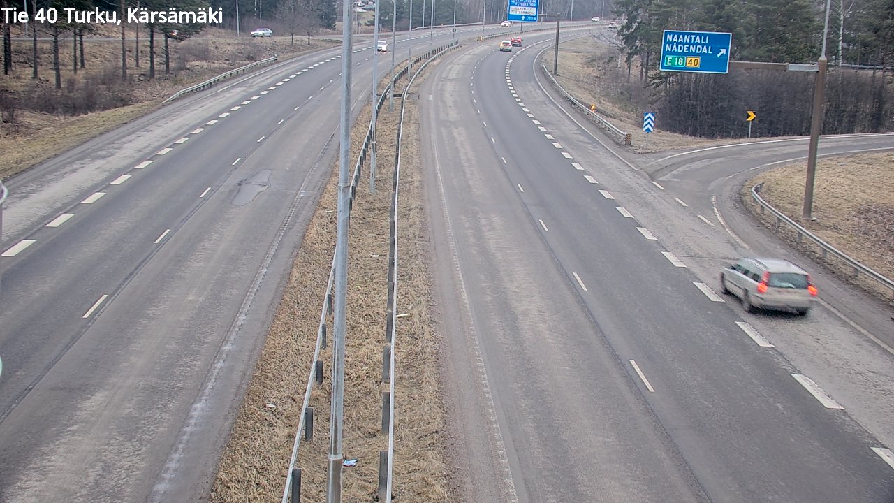 Weather Camera Image Road 40 Turku, Kärsämäki, Turku, Varsinais-Suomi