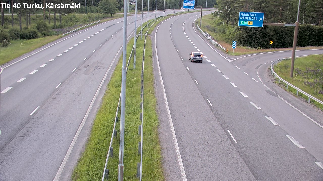 Weather Camera Image Road 40 Turku, Kärsämäki, Turku, Varsinais-Suomi