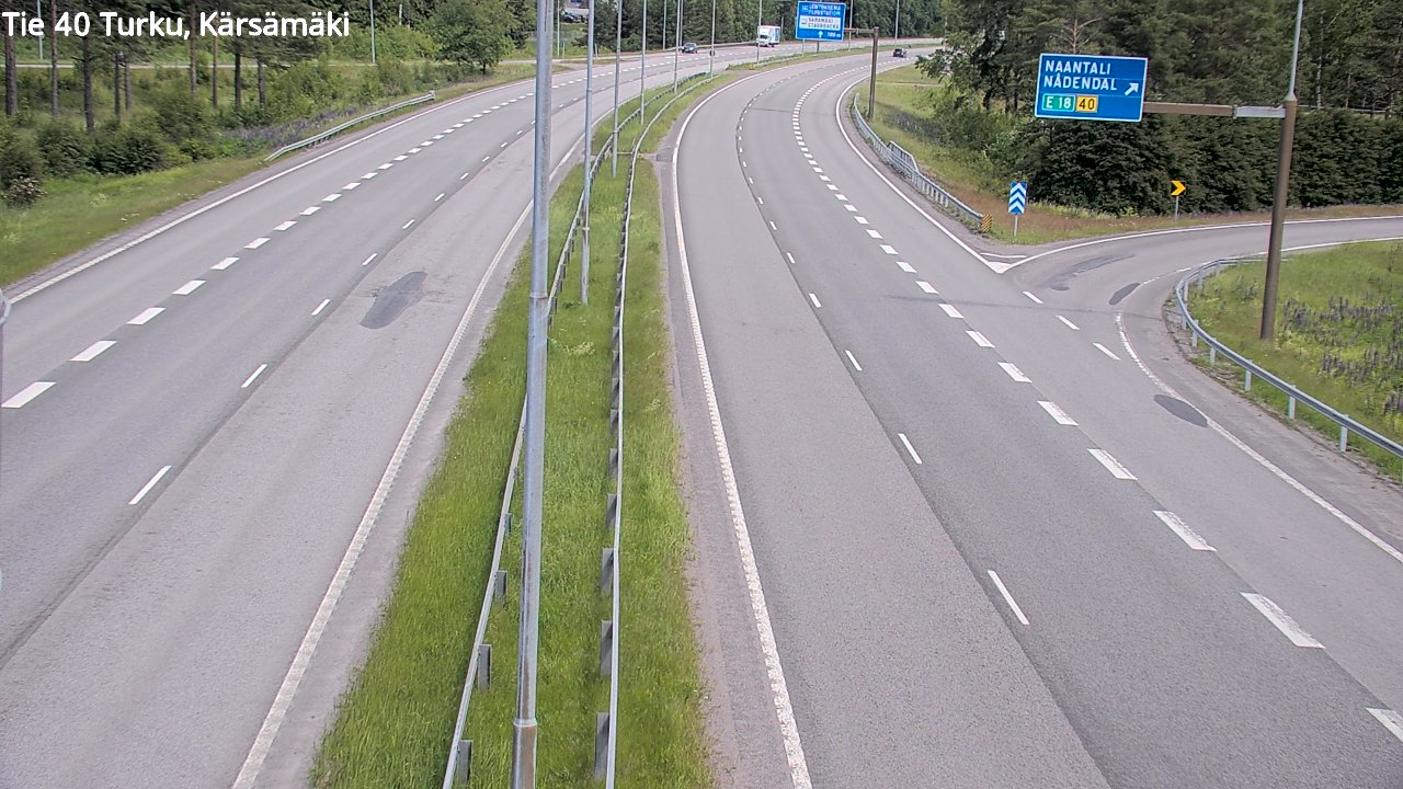 Weather Camera Image Väg 40 Åbo, Kärsämäki, Turku, Varsinais-Suomi