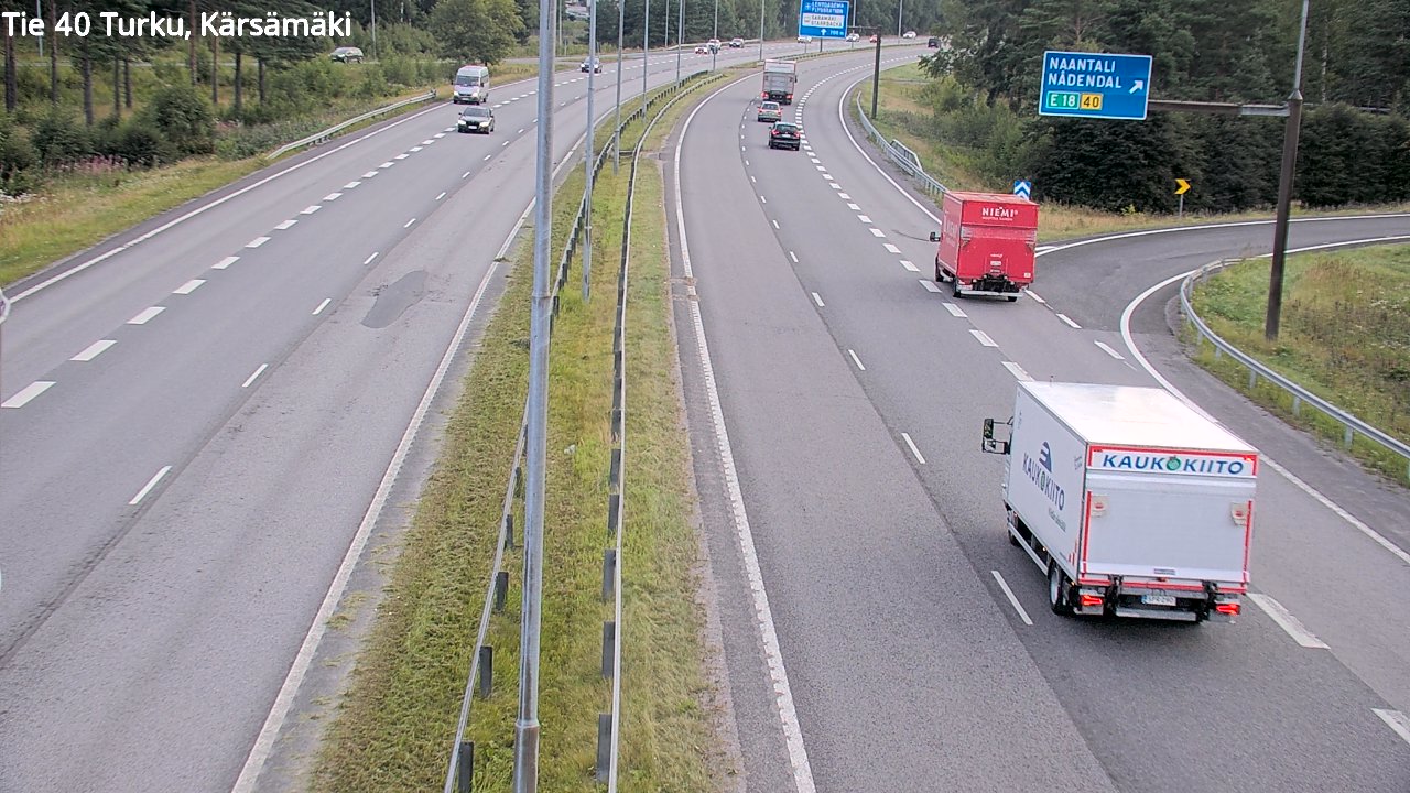 Weather Camera Image Road 40 Turku, Kärsämäki, Turku, Varsinais-Suomi