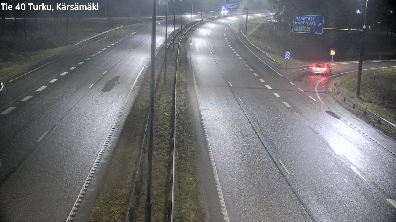 Weather Camera Image Väg 40 Åbo, Kärsämäki, Turku, Varsinais-Suomi