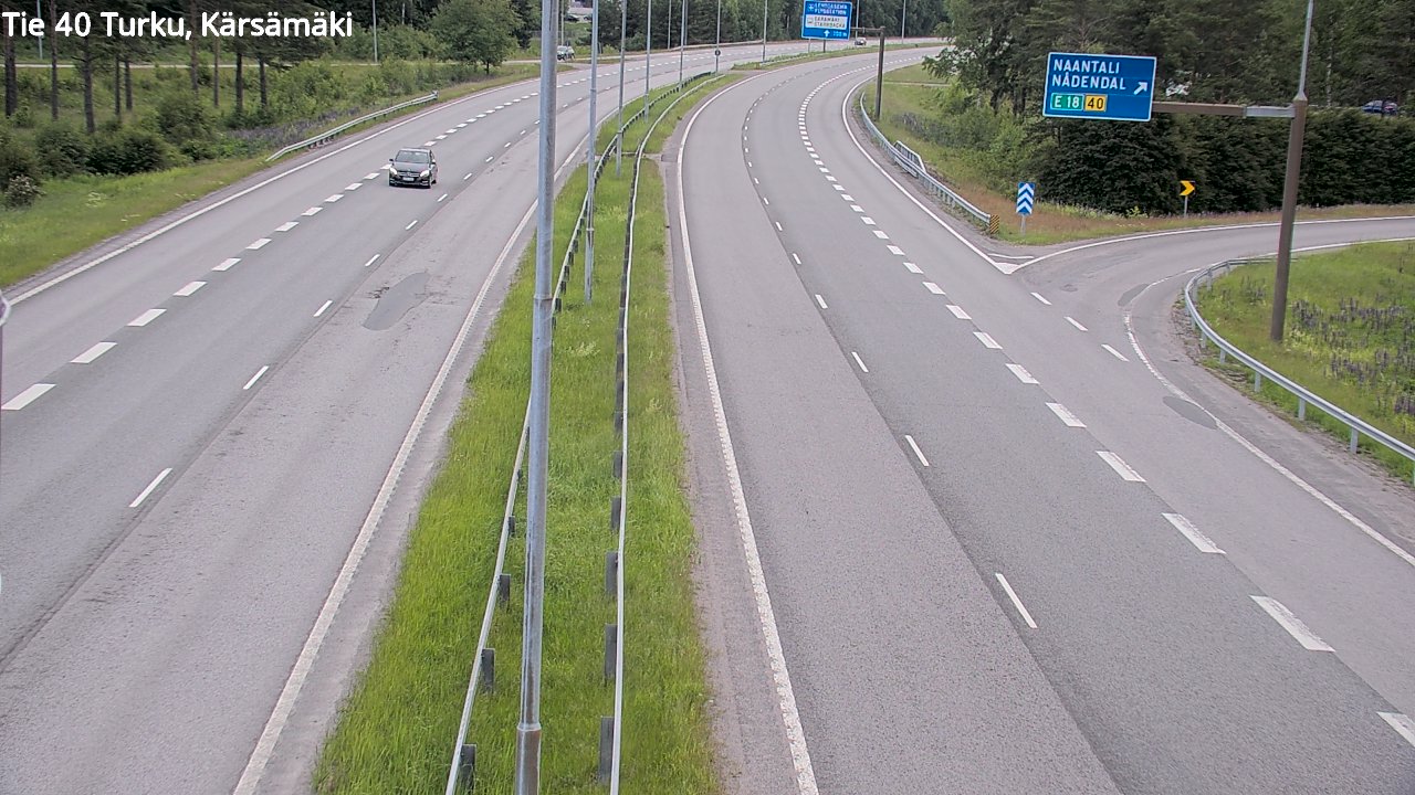 Weather Camera Image Road 40 Turku, Kärsämäki, Turku, Varsinais-Suomi