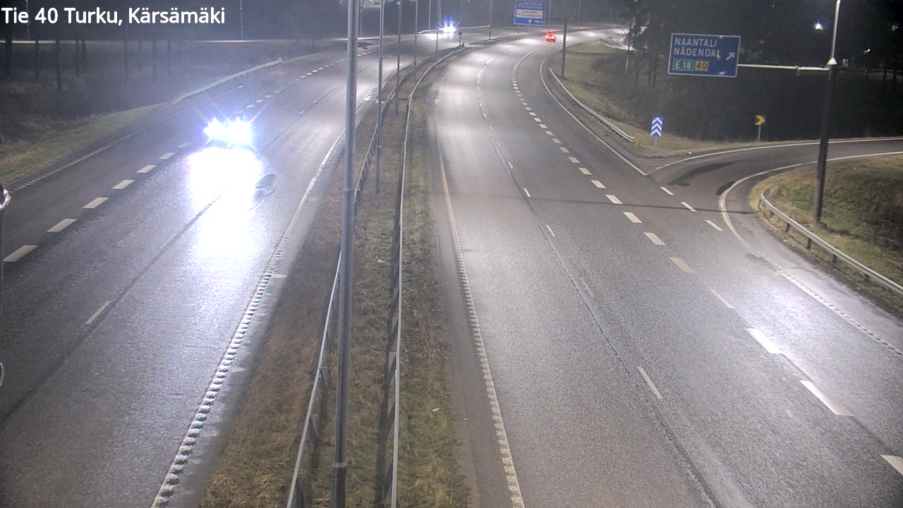 Weather Camera Image Väg 40 Åbo, Kärsämäki, Turku, Varsinais-Suomi